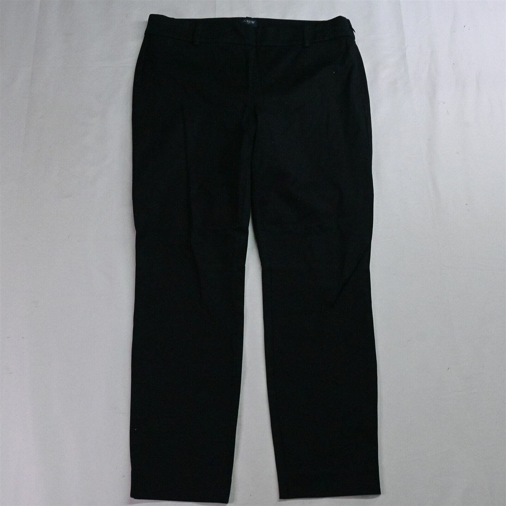 J.CREW 8‎ Black Winnie Side Zip Skinny Ankle Dress Pants